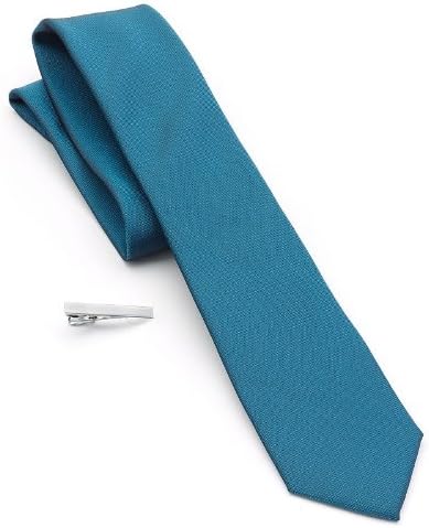 Van Heusen Studio Iridescent Solid Skinny Tie & Tie Bar