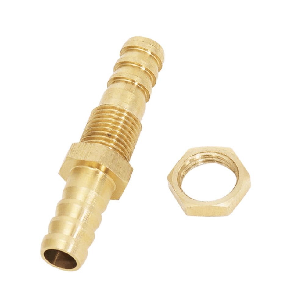 YDHfdc 2 Pezzi Ottone Gomito Tubo Raccordo Barb In Ottone Raccordo Tubo Gomito A 90 Gradi 12 Mm Da Spinato A 1/2" G Filettato Maschio Per Acqua, Carburante, Aria - Foto 12