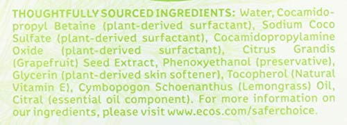 Ecos, Soap Hand Liquid Lemongrass, 17 Fl Oz #TOP3