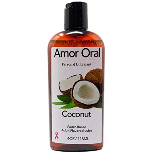 Amor Oral Coconut Flavored Lube, Edible and Body Safe, Water-Based Personal Lubricant 4