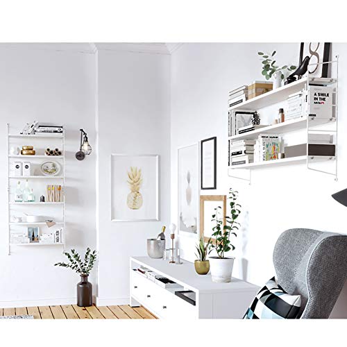 Étagère murale industrielle bois et métal 18 kg pour salon et cuisine
