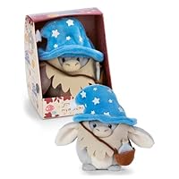 Set Cuddle Animal Bear Nomo 8cm with French Fries & Bee Costume in Gift Box 8.5x6.5x10cm brown - Soft Toy made of Plush, Cute Plush Stuffed Animal for