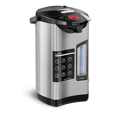 Bredeco Thermo Pot Hot Water Dispenser Electric Instant Water Boiler BCTP-5-L (5 L, Stainless Steel, 680W, 230V, LCD Display, Self-Cleaning Function) Cover