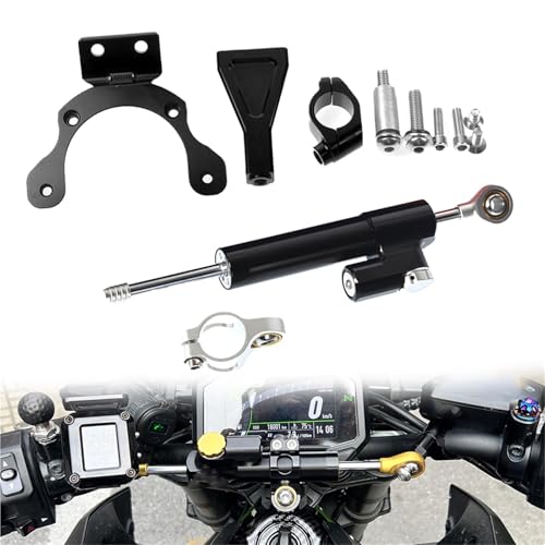 Amortisseur de direction pour Kawasaki Z900 2017-2023 avec kit de support noir