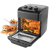 Salter EK5603 XL Air Fryer Oven – Air Fry, Roast, Rotisserie, Toast & Bake, 12 L, No Preheating Needed, Includes 3 Cooking Racks & Rotisserie Accessories, 3 Dial Control, 60 Minute Timer, 1800W, Black