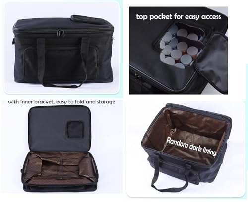 Image of Art Supplies Organizer Bag Art Craft Tool Storage Tote Bag Art Supplies Carrying Bag Case Artist Travel Carrier Bag Waterproof Paint Box Case Foldable For Drawing Sketch Painting Large Capacity