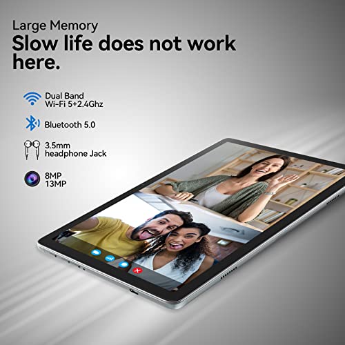 2023 Tablet 10.1 Inch 2 In 1 Android Tablet With Keyboard Octa-Core Processor 128Gb Storage 1Tb Expandable, 13+8Mp Dual Camera, Newest Tablets Pc With Case Mouse Stylus Support 5G Wifi, Ips Fhd Screen #TOP4