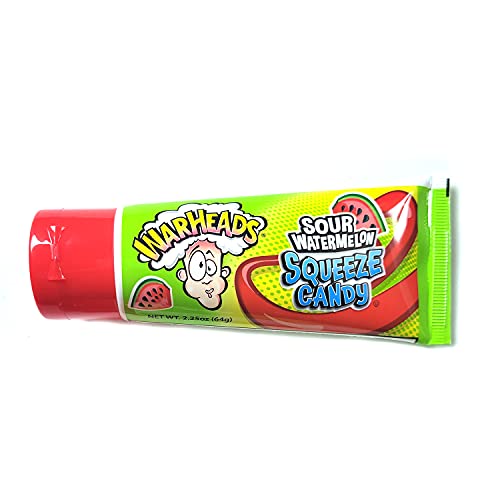 Warheads Sour Watermelon Squeeze Candy (2 Pack) With 2 Gosutoys Stickers #TOP1