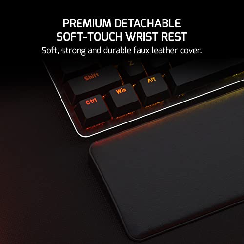 Gamepower Ogre Rgb Mechanical Gaming Keyboard, 104 Full Anti Ghosting Keys, Leather Hand Rest, Macro, Outemu Red Switch - Black #TOP4