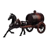 √ Tamaño: 52cmX20cmX29cm JIANGLI Barriles de Madera Maciza - Barriles Art Oak tallados a Mano para Vino/Licor, gabinetes de Vino de Barril de Roble y toneles artesanales (1.5L) - 52cmX20cmX29cm