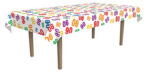 Nappe plastique multicolore Beistle 57824-90 pour table rectangulaire - 3