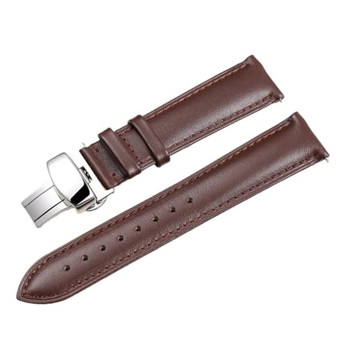 Bracelet de montre en cuir veau véritable universel 14mm 18mm 20mm 22mm interchangeable