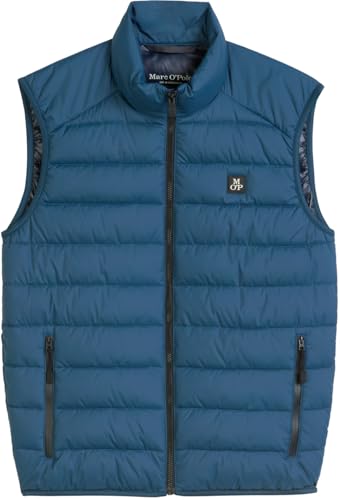 Marc OߴPolo Herren Steppweste mit Stehkragen leicht, Blau (Blue Daze), S – Ansicht 5