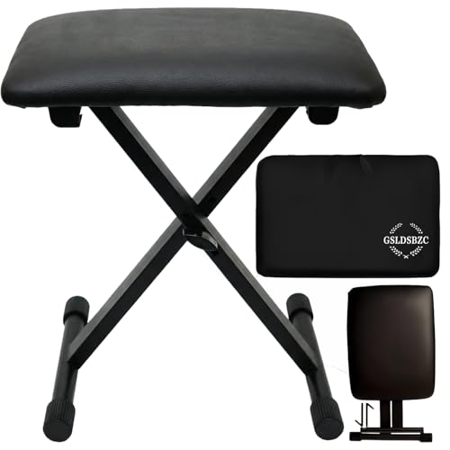 GSLDSBZC Adjustable Keyboard Bench Extra-Thick Seat &