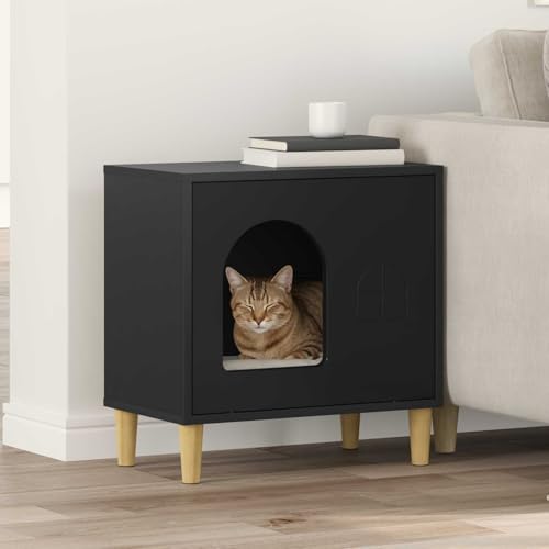 Maison pour chat intérieur meuble niche moderne rectangulaire - 3