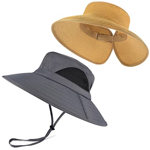 Einskey Classic Unisex Sun Hat | Straw Sun Visor Hat For Women #TOP21