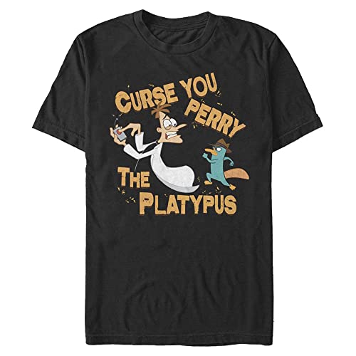 T-Shirt Phineas and Ferb Disney Mixte en Coton Bio à Manches Courtes