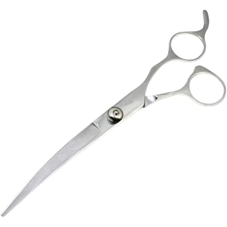 Amazon Richair プロ仕様 ペット用 トリミング ハサミ カーブシザー 顔周り 足回り 目元 丸みを出しやすいカーブ型の刃 トリマー 犬 猫 ペット用 全長19cm 下カーブハサミ Richair トリミングシザー 通販