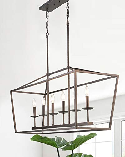 image for Emliviar 6-Light Kitchen Island Pendant Lighting, Island Light Fixture