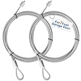 Garage Door Cables for 7 Ft Door, 8 Ft 6 Inch Long Cable Replacement for Torsion Springs, Garage Door Repair...