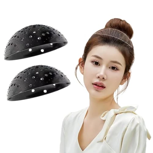 2 peças de ferramentas invisíveis de inserção de base de almofada de cabelo, acessórios de estilo de