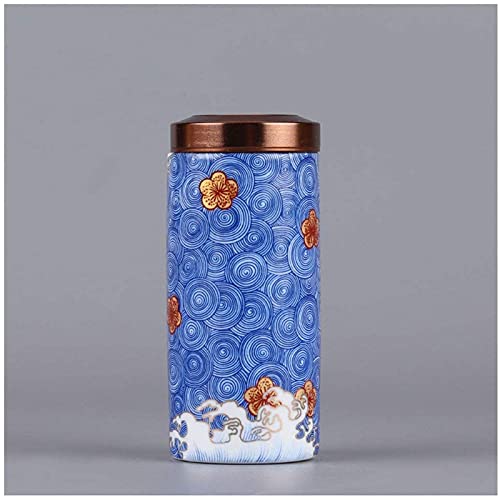 urnes funéraires d'urne de crémation, urne funéraire pour les cendres pour animaux de compagnie adultes, urnes commémoratives humaines, souvenirs de céramiques faits à la main (bleu 1,77 * 2,56