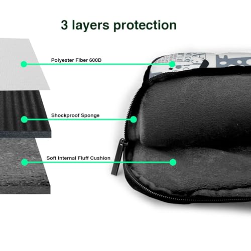 Maletín para laptop con estampado de perro salchicha y correa ajustable 5