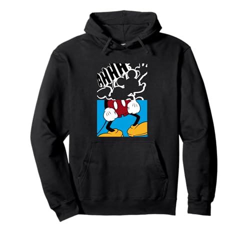 Mickey Mouse Pullover Hoodie - Sweat à Capuche Disney Anthracite pour Homme et Femme