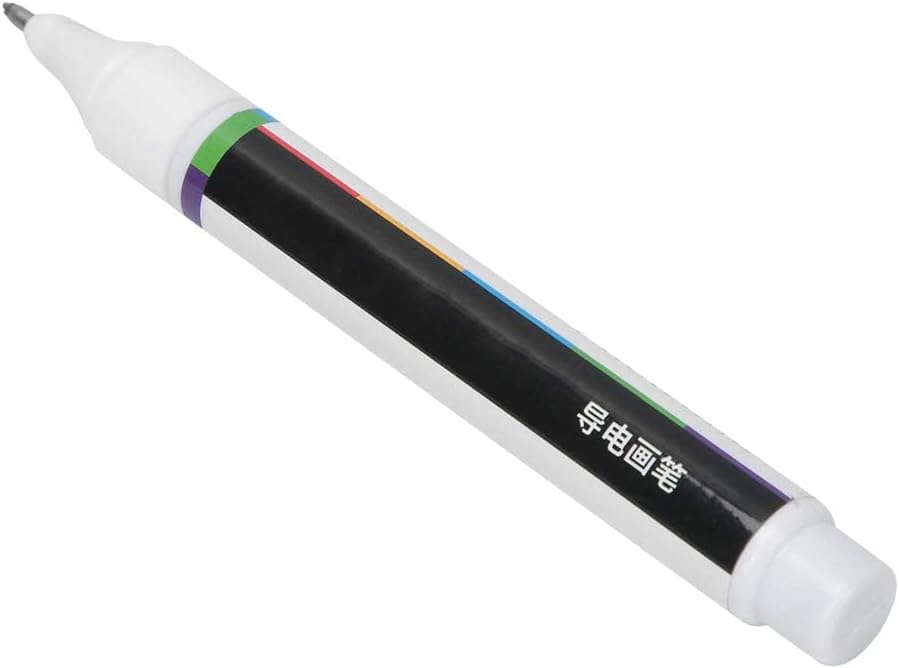 Fafeicy Conductive Ink Pen, DIY Circuit Board Repair Tool with Metallic Powder, Highly Fluid and Electrically Conductive Paint for Circuit Graffiti, E cards (Black)
