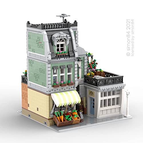SPLD Modular House Baustein, Technologie MOC-29962 Europäische Kirche Straßenansicht Architektur Modell, 2200… – Bild 3