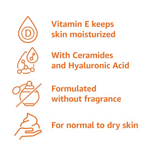 Amazon Basics Hydrating Facial Cleanser, Fragrance Free, with Ceramides, Non-Comedogenic, 12 Fl Oz, Pack of 1 view 3
