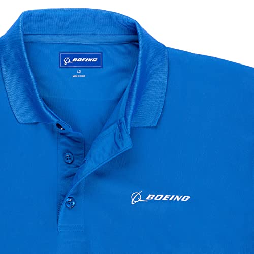 Boeing Signature Logo Mesh Tech Polo Shirt2