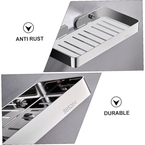 Étagère à savonnette sans perforation et solide pour une fixation murale durable et sans outils - 8