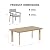 Rynthos 5 Piece Outdoor Dining Set, Aluminum Patio Table and Chairs with Cushions, All Weather Outdoor Furniture Sets for Porch, Deck, Backyard, Garden, Grey
