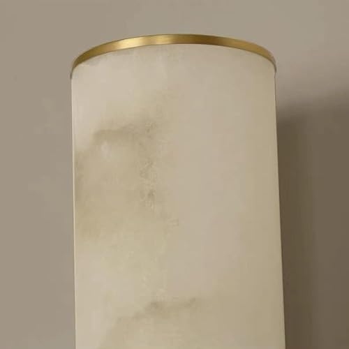 Miniatura 6 de Nordic Vintage White Marble Wall Sconce with Copper Base Farmhouse Bedroom Lighting E14E12 Base(Black)