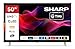 Sharp QLED Fernseher 50 Zoll Smart TV Powered by TiVo - 4K UHD Fernseher mit Dolby Vision HDR, Dolby Atmos und Triple-Tuner, QLED TV 50HM5745E (2026)