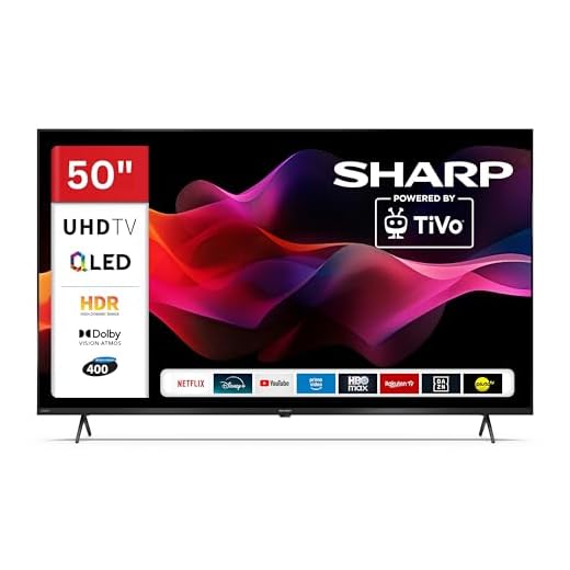 Sharp 50HM5745E QLED Fernseher 50 Zoll Smart TV Powered by TiVo - 4K UHD Fernseher mit Dolby Vision HDR, Dolby Atmos und Triple-Tuner, QLED TV (2026)