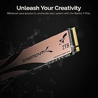 SABRENT M.2 NVMe SSD 2TB Gen 4, Internes Solid State 7100 MB/s Lesen, PCIe 4.0 intern Festplatte Für Gamer, kompatibel mit PlayStation 5, PS5 Konsole, PCs, NUCs Laptops und desktops (SB-RKT4P-2TB) – Ansicht 4