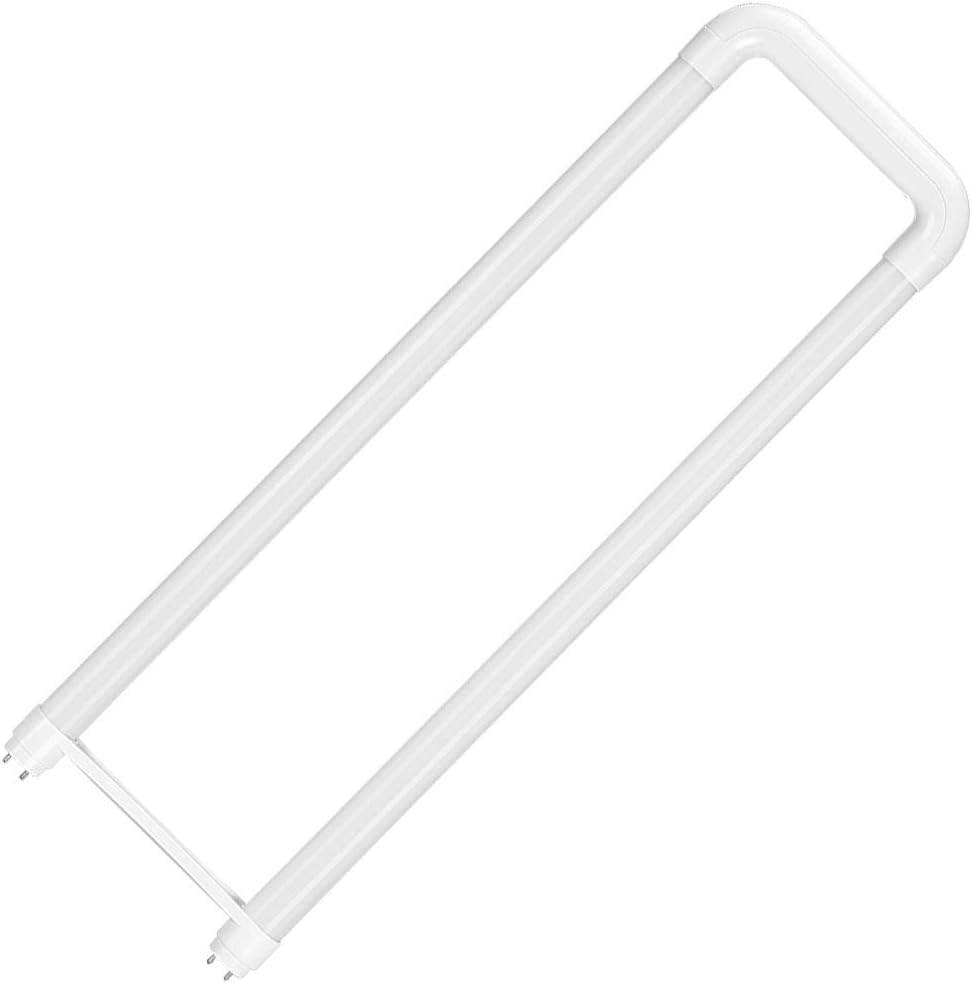 4Pack U Shaped LED Light Bulbs,12W(32W Equivalent),2000 LM,5000K Daylight,T8 T10 T12 U Bend Fluorescent Replacement,Dual-End Powered,Ballast Bypass,LED U Shaped Bulbs for Office,School