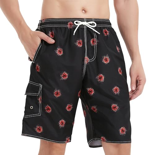 Image of Mens Swimming Trunks Swim Trunks Quick Dry Swim Shorts with Mesh Lining Funny Swimwear Bathing Suits