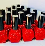  KONAD- 40 botellas de vidrio 10ml. opacas vacias con forma de rosa para esmalte Semipermanente(Gel)