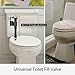 R&T A1250L Toilet Fill Valve Toilet Tank Parts Replacement Universal Toilet Repair Kit Quiet Fill Anti-Siphon