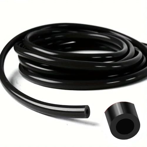 AotoKoop High Temperature 5/32 Silicone vacuum Tubing Hose Length 5 FT Black (4mm ID - 1.5 Meter)