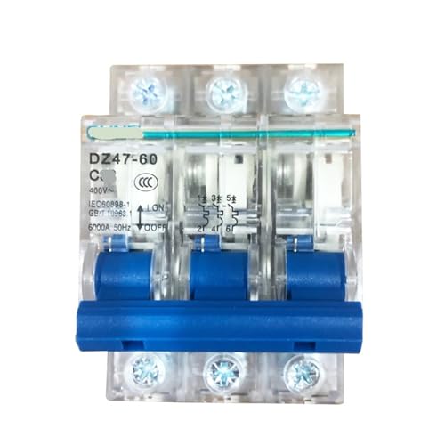Petit disjoncteur 63a triphasé DZ47-60 interrupteur à air transparent 3p pour réseau électrique