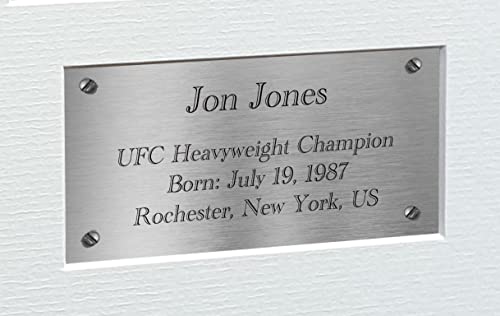 Kitbags & Lockers Jon Jones Mma Ufc Ultimate Heavyweight Fighting Champion Championship Mixed Martial Arts Triple Signed Autographed Autograph Picture Frame Photograph Photo Gift Poster Silver #TOP1