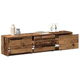 【Soluzione di archiviazione moderna】 Questo moderno mobile TV solleva lo stile del tuo soggiorno con le sue linee pulite e il design rustico. È pratico ed elegante e fornisce una robusta soluzione di archiviazione multimediale. Con superfici ruvide, si adatta a qualsiasi arredamento e mette in risalto la tua decorazione per un'atmosfera di classe.