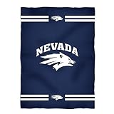 Vive La Fete College Blanket, Officially Licensed Nevada Wolfpack, Warm & Lightweight Throw Measuring 40" X 58" from