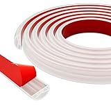 Shower Threshold Water Dam Shower Water Guard - 78 Inch Flexible Collapsible Waterproof Adjustable Bathroom Seal Strip, Self-Adhesive Shower Door Bottom Guard for Bathtub, Tile & Floor