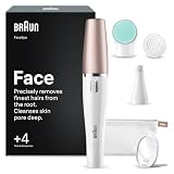 Braun FaceSpa, Sistema Di Epilatore, Pulizia Del Viso E Rivitalizzazione Della Pelle, +4 Accessori, 851V, Bianco/Bronzo