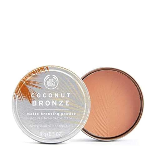 The Body Shop Coconut Bronze Matte Bronzing Powder sensitive skin lightweight Shade (MATTE COCO MEDIUM)